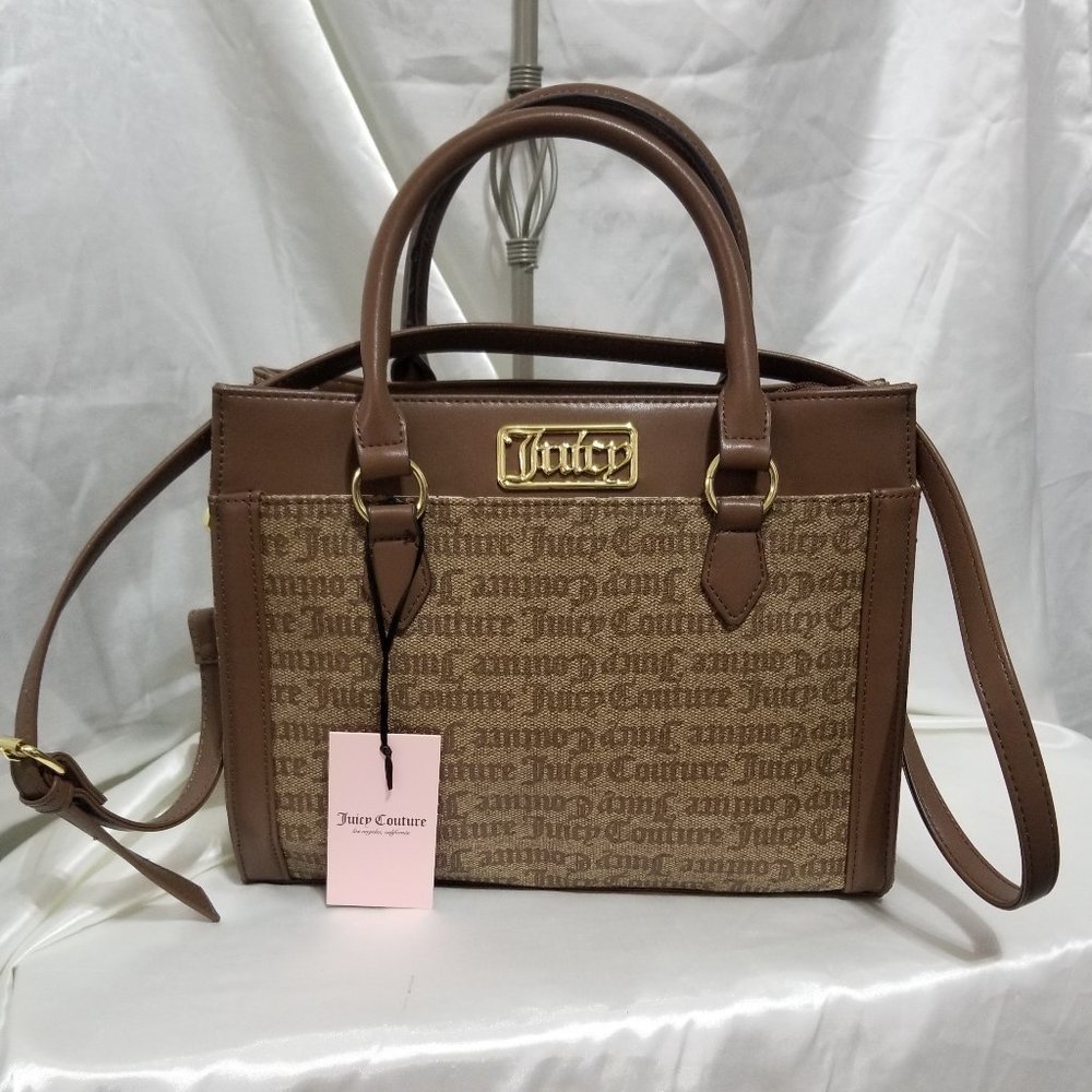 Juicy Couture Gothic Logo Chestnut Chino 11JCBCY-CC Statement Tote